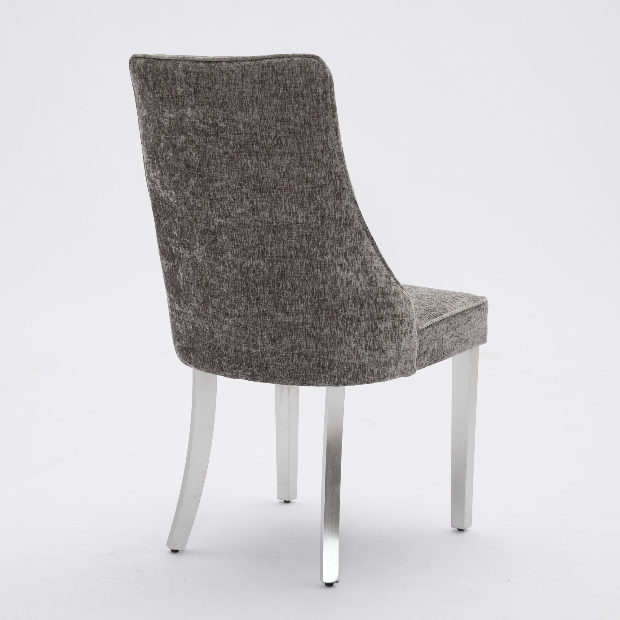 Rayon Cloth Flocking Chenille Dining Chairs (Set of 2 )
