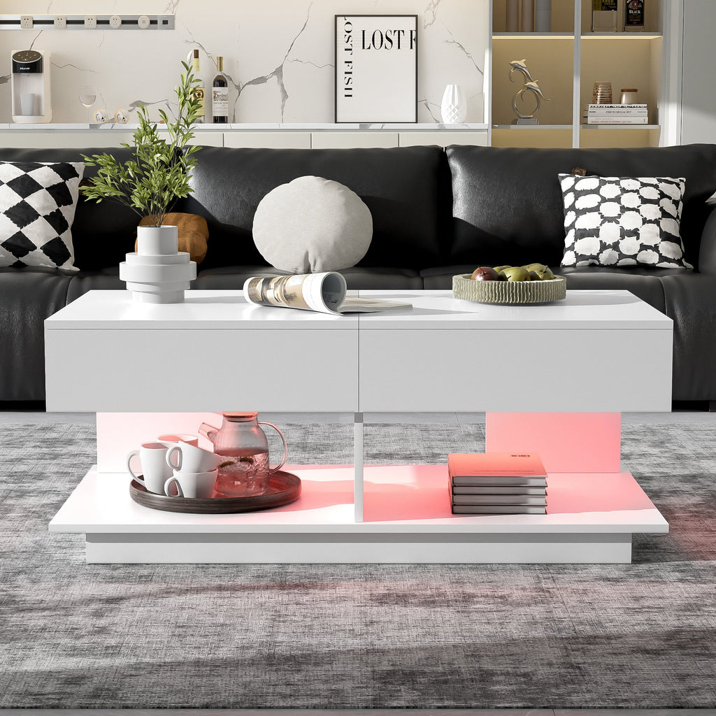 41.3''-76.7'' Multifunctional Adjustable Coffee Table