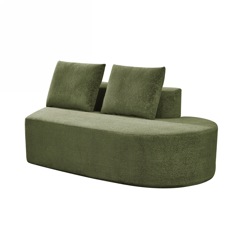 116' Modern Curved Sectional Sofa for Living Room