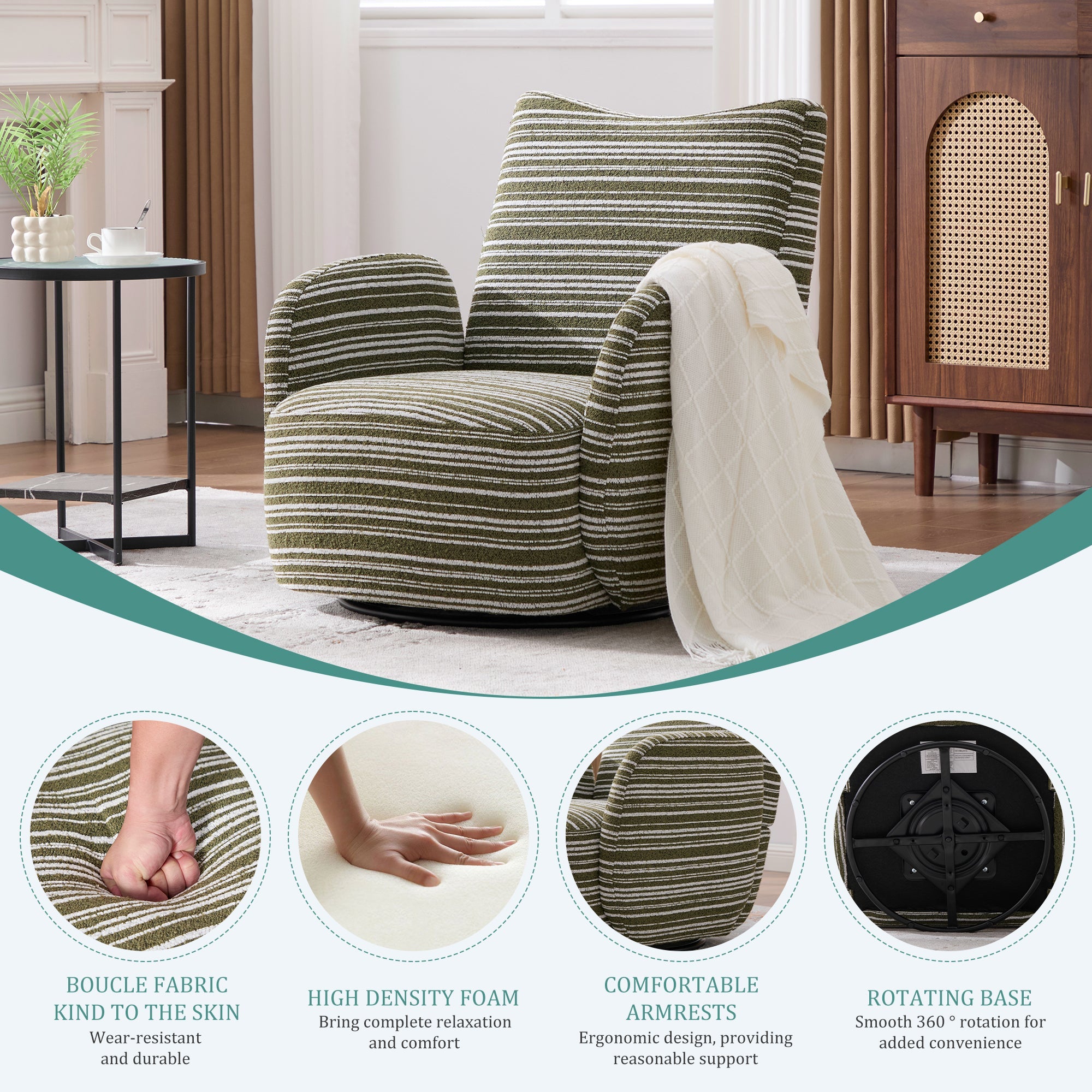 Modern Style Swivel Leisure Chair