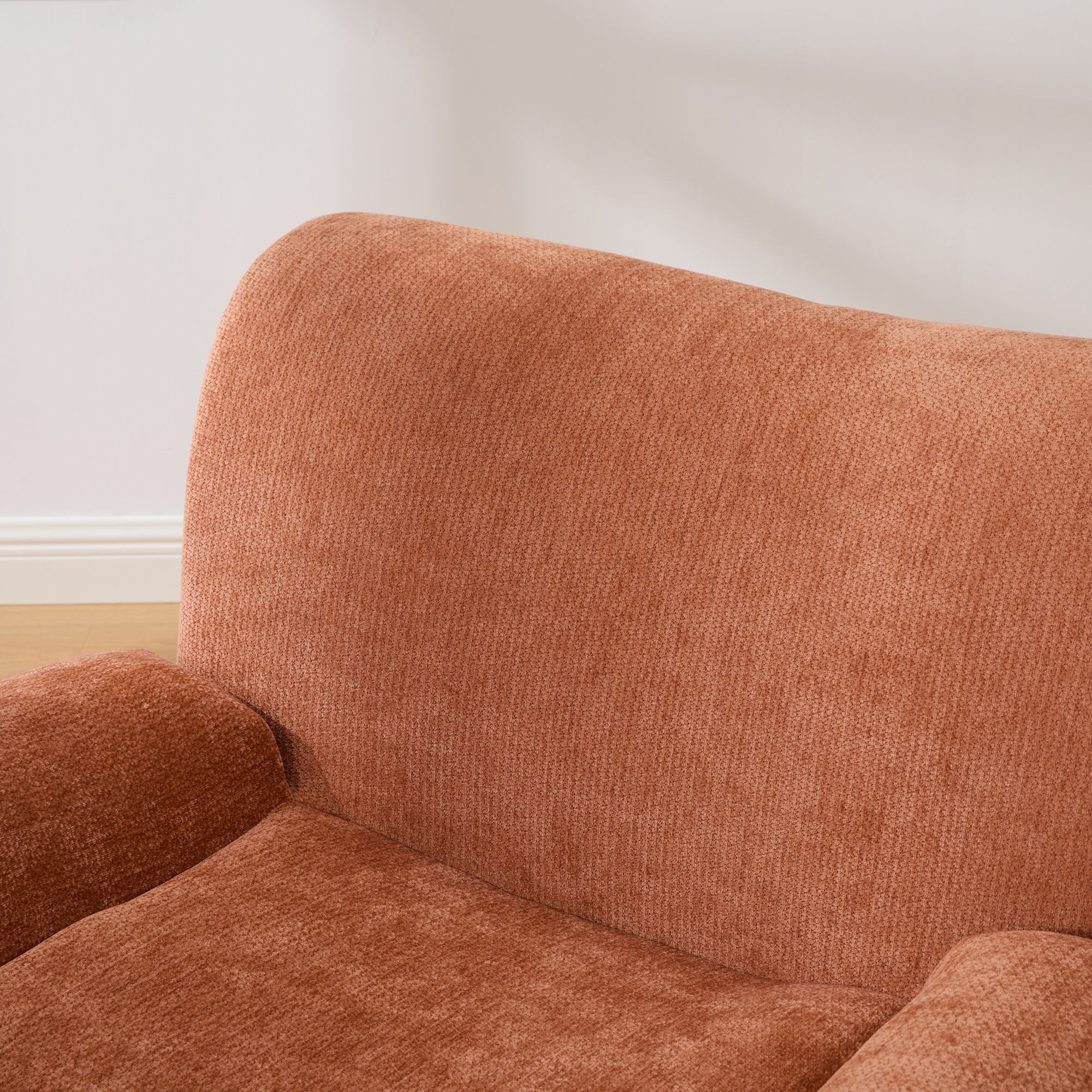 Modern Chenille Vertical Stripe Accent Chair