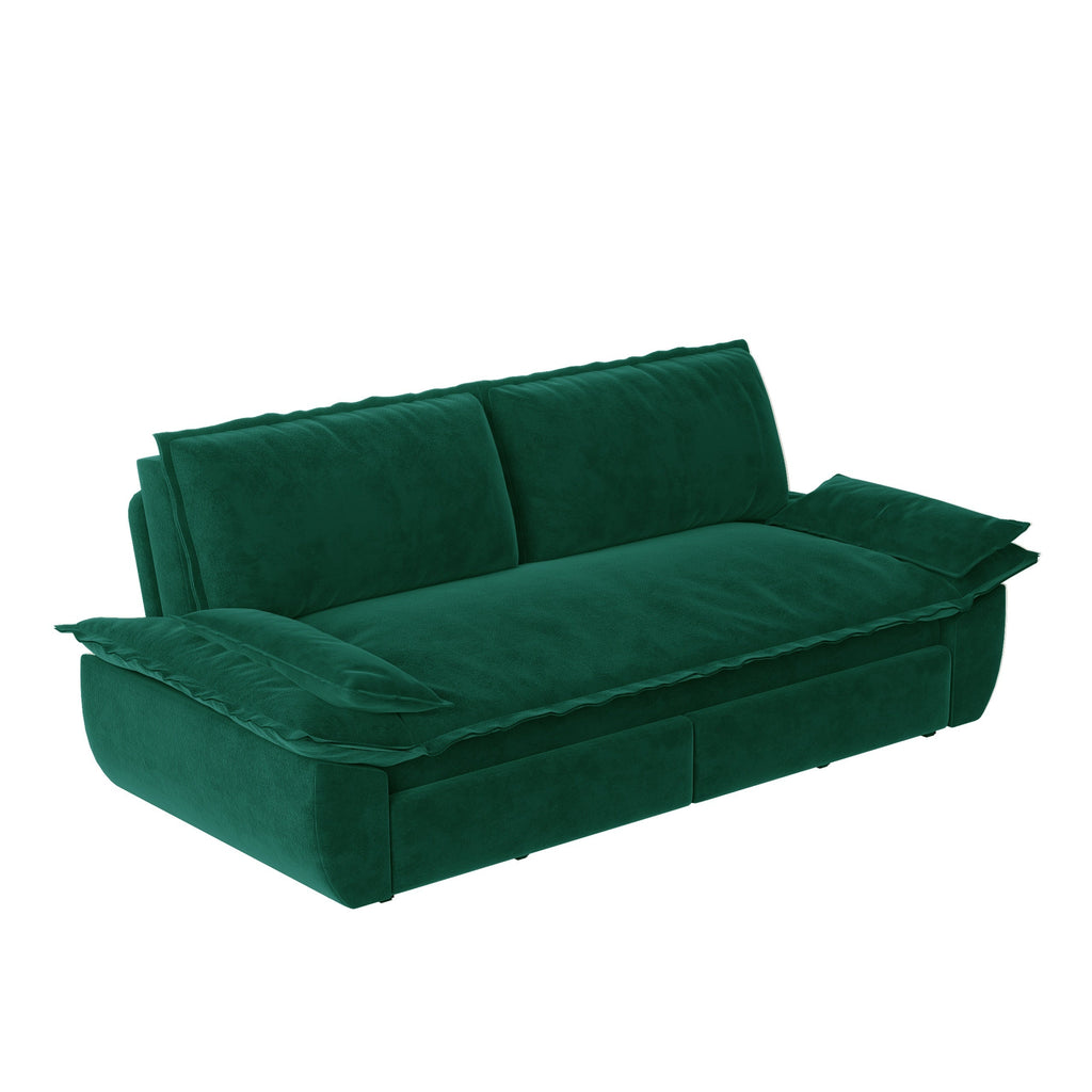 73.2" 3-in-1 Queen Convertible Sleeper Sofa Bed