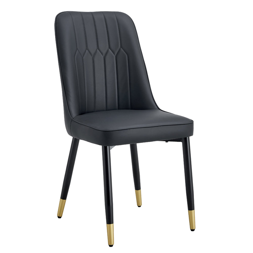 Modern PU Artificial Leather Dining Chairs (Set of 4)