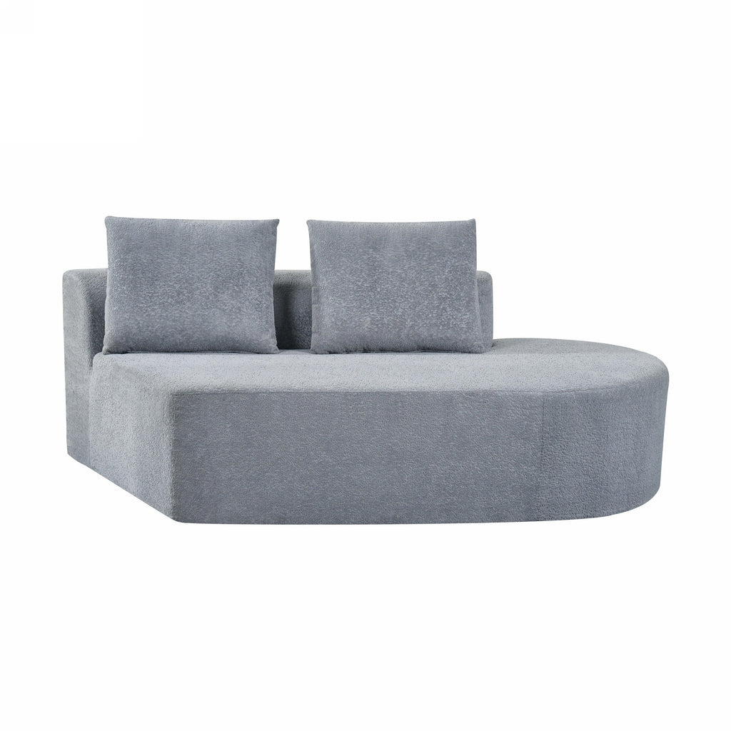 116' Modern Curved Sectional Sofa for Living Room