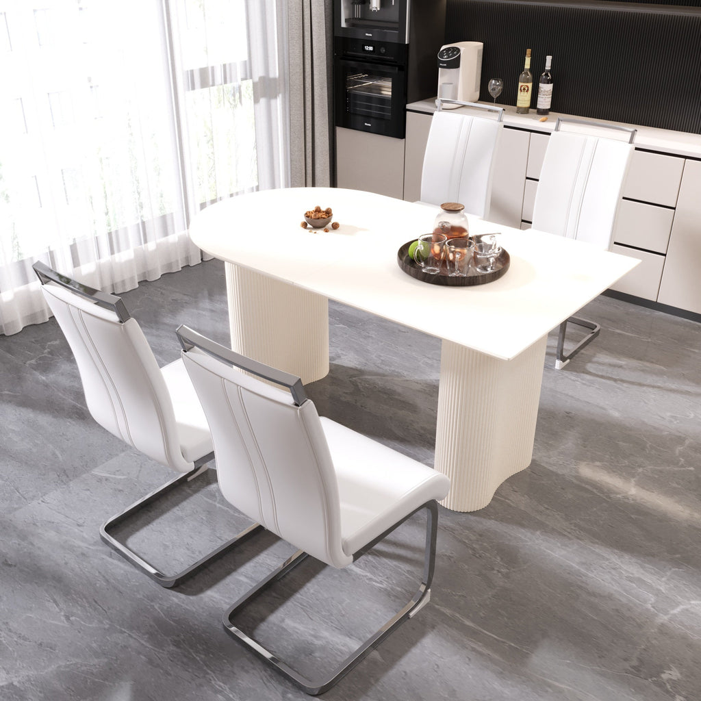 63 ' Medieval Modern MDF Dining Room Set
