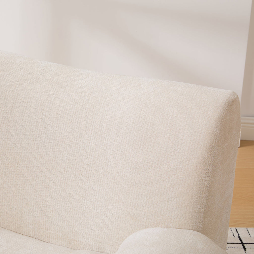 Modern Chenille Vertical Stripe Accent Chair