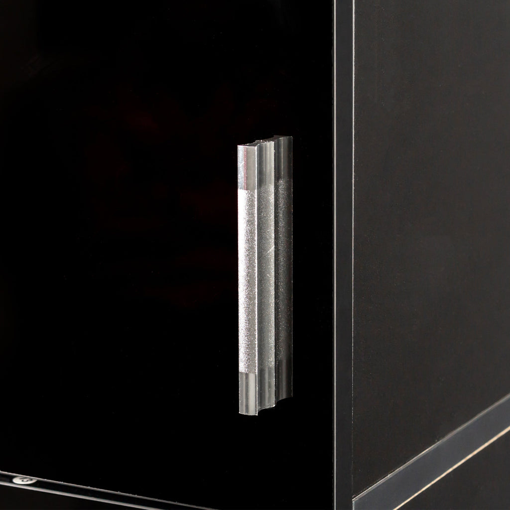 Elegant White Freestanding Cabinet for Kitchen and Dining Room