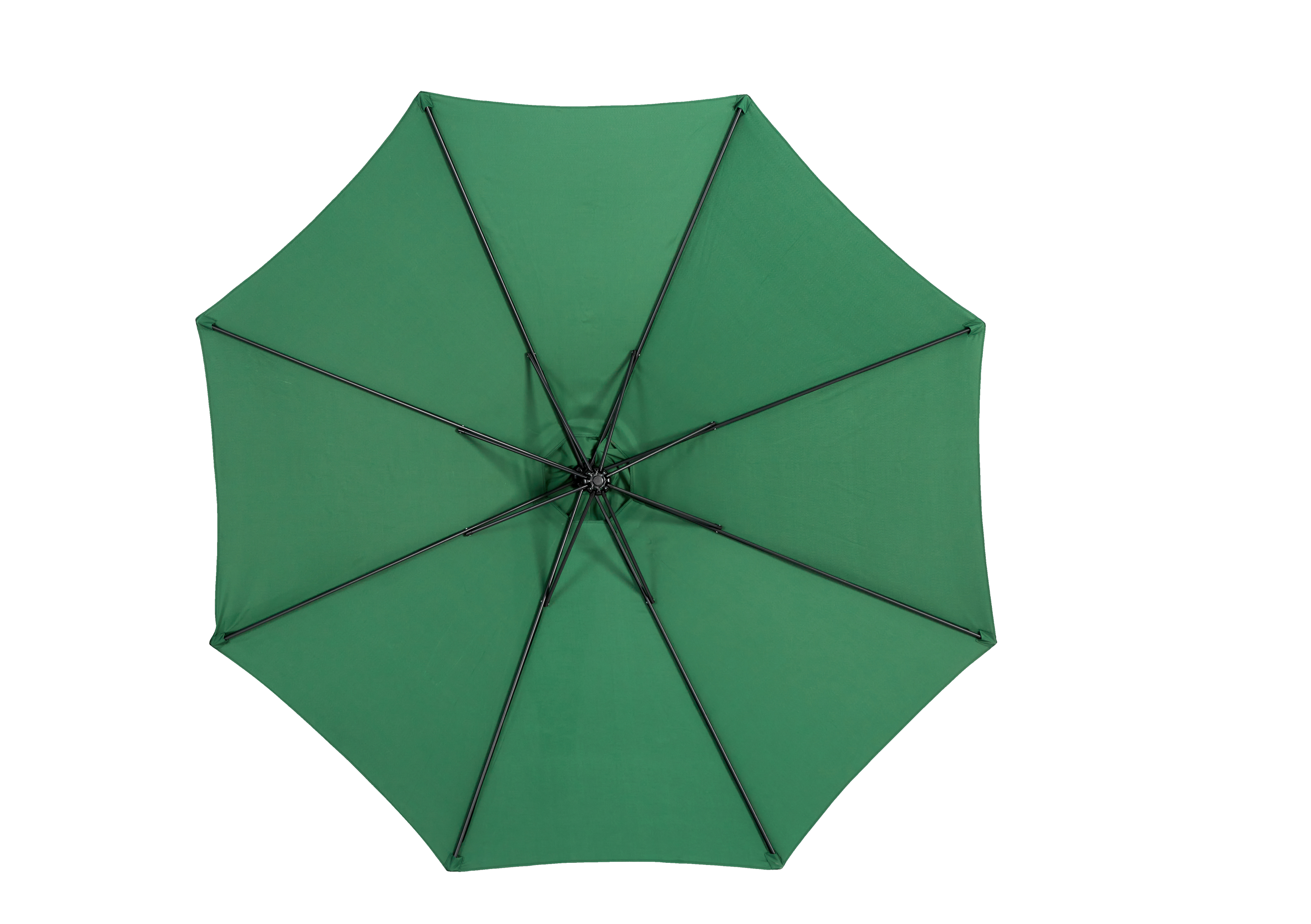 10ft Offset Patio Umbrella w/Tilt & Polyester Shade & 8 Ribs – No Base