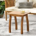 Kinesis Outdoor Side Table with Slatted Top and Wood Frame