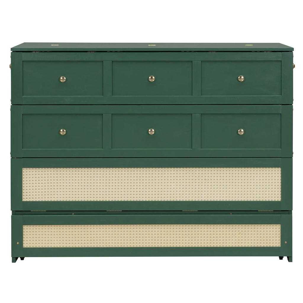 Full Size Murphy Bed with Large Drawers