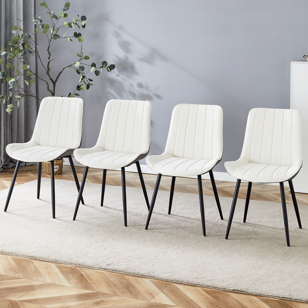 4Pcs Modern Minimalist Dining Chair Set