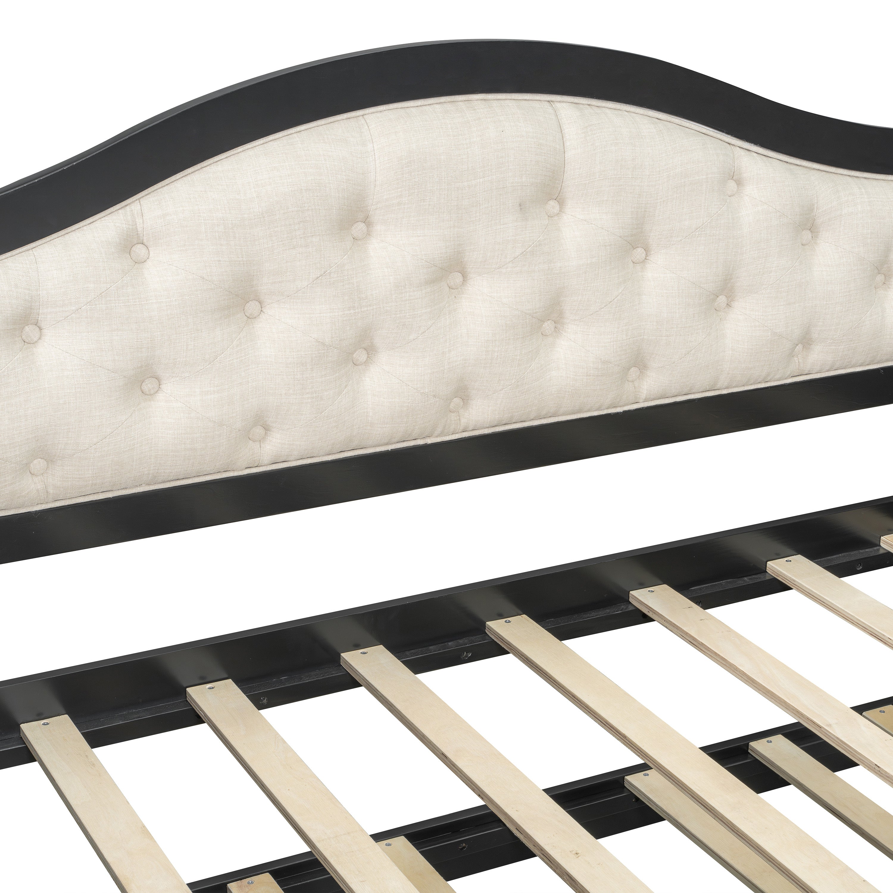 Wooden Twin Sofa Bed with Trundle