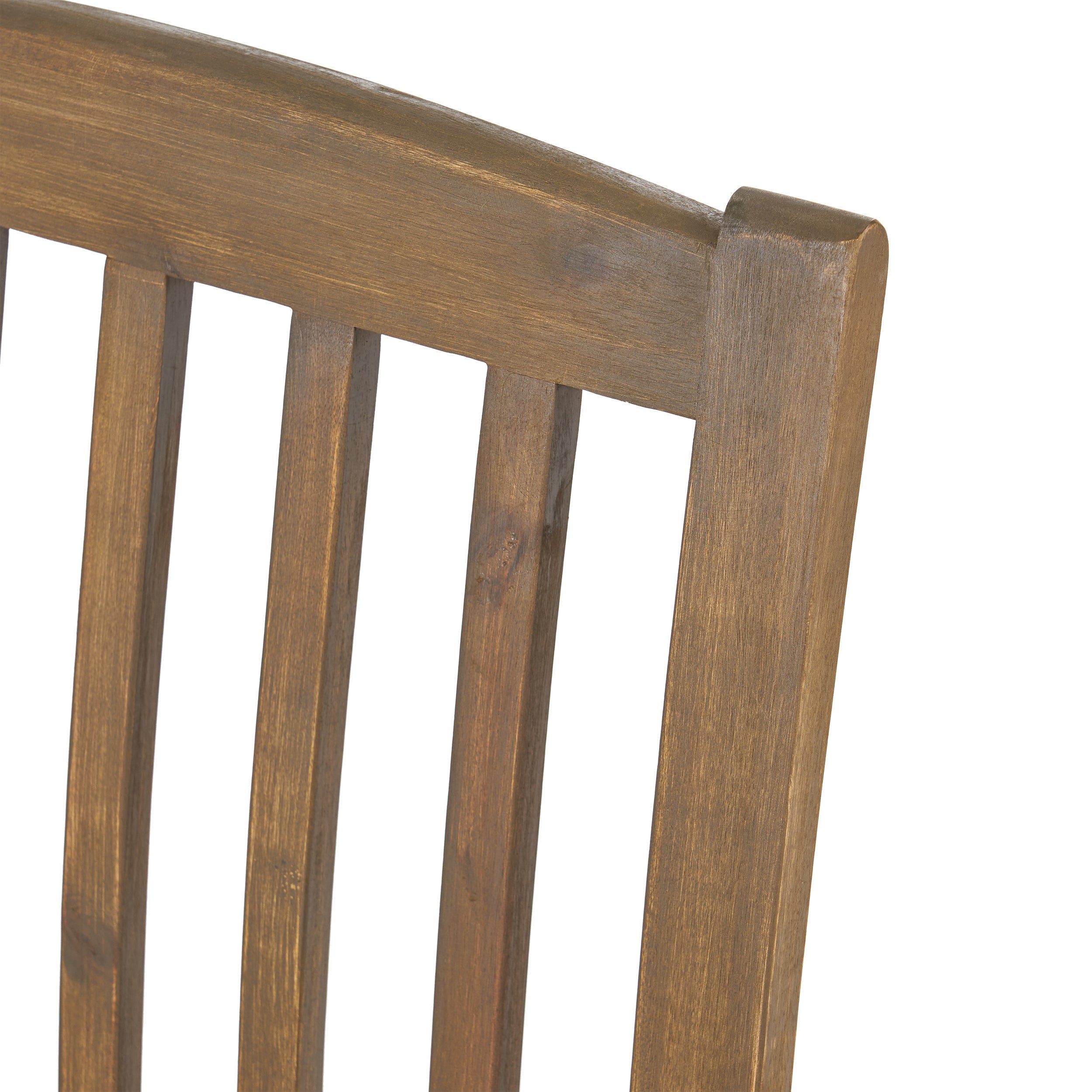 Outdoor 2PCS Acacia Wood Dining Chair Set with Cushions
