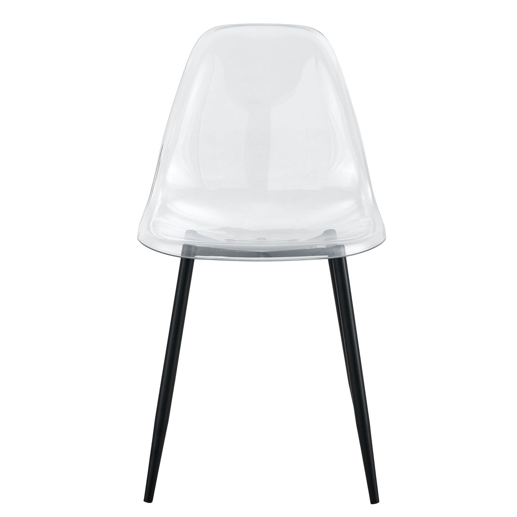 Modern Minimalist Transparent Metal Dining Chairs