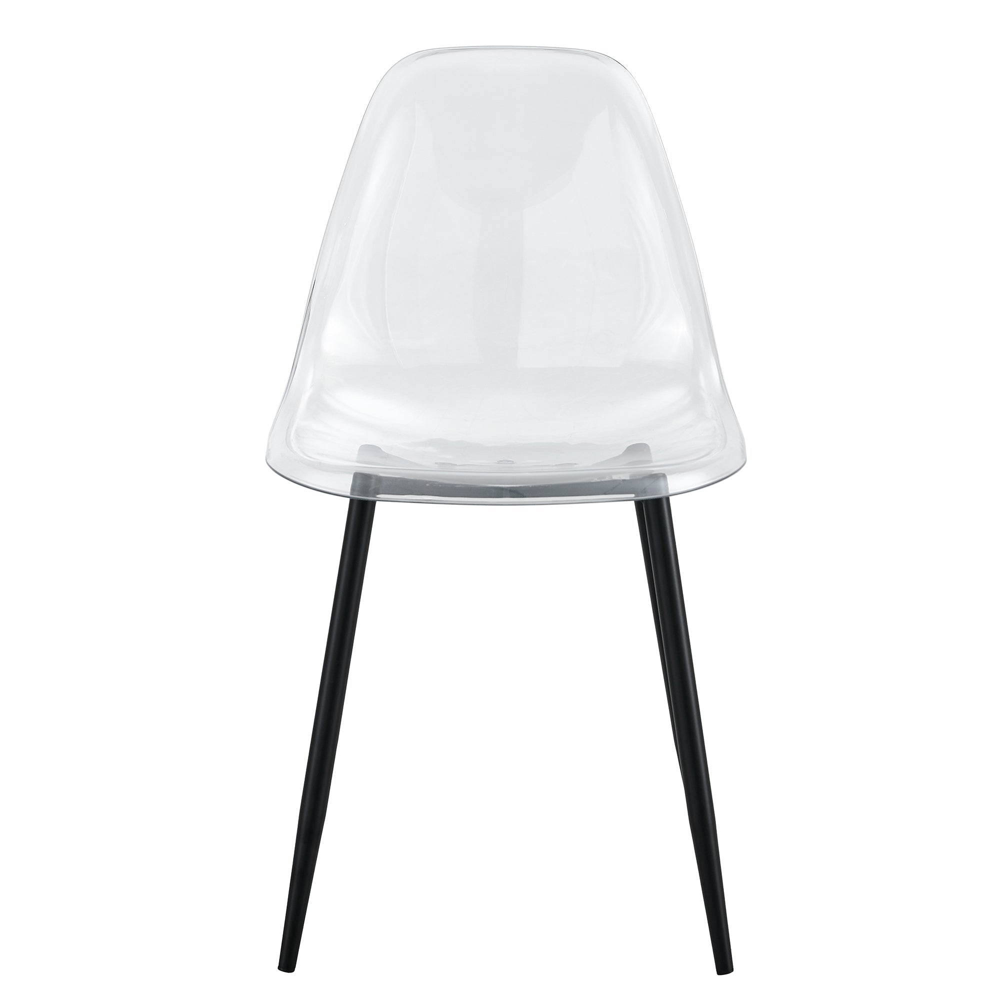 Modern Minimalist Transparent Metal Dining Chairs