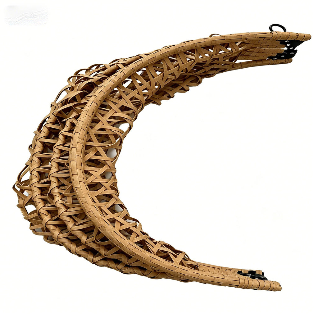 Folding PE Rattan Hanging Egg Chair with Aluminum Steel Frame