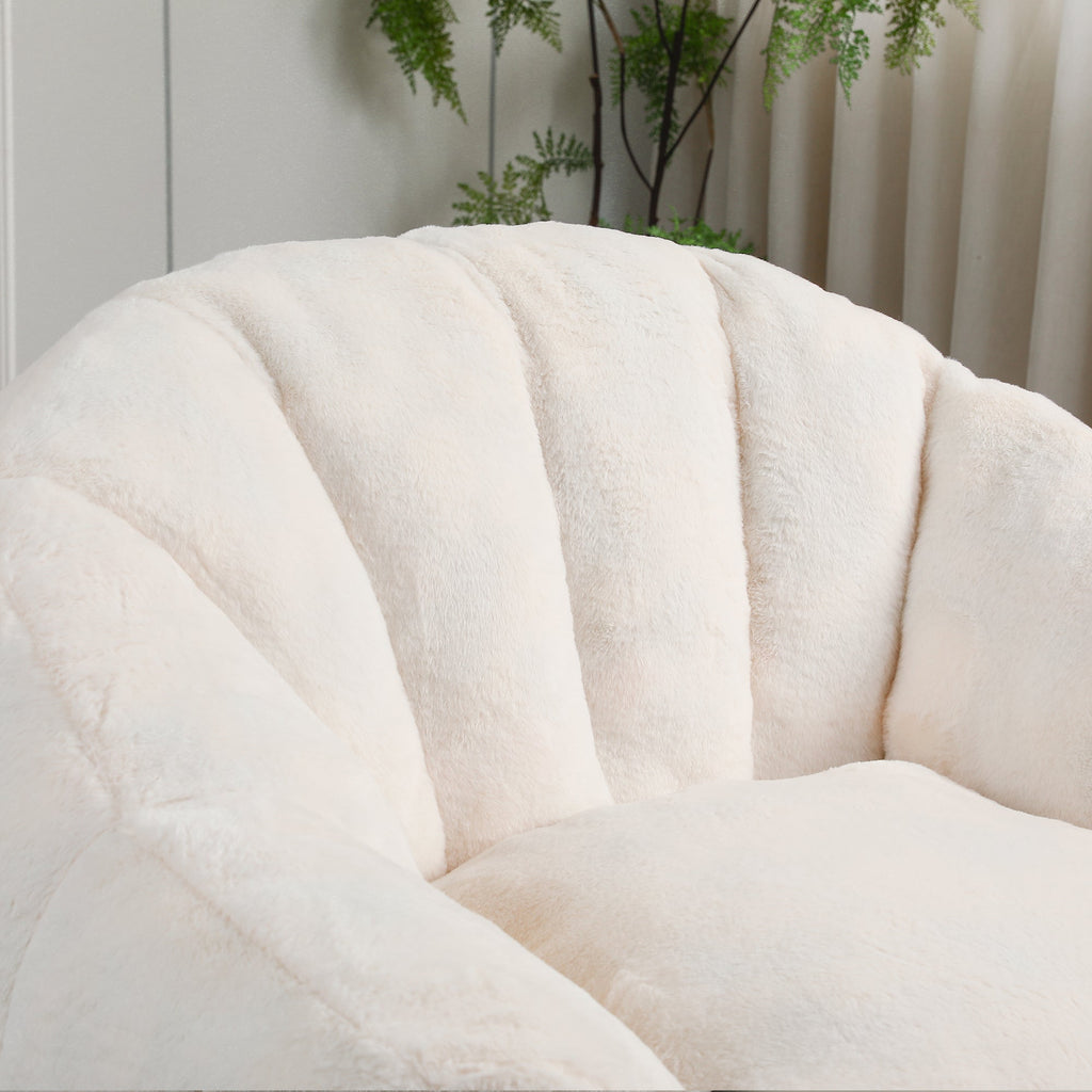 Bean Bag Sofa Chair with Armrests Stuffed