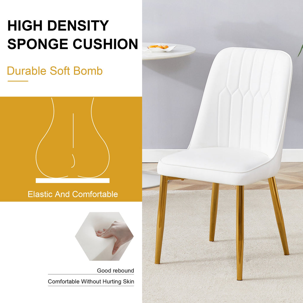 Modern PU Leather Backrestdining Dining Chairs