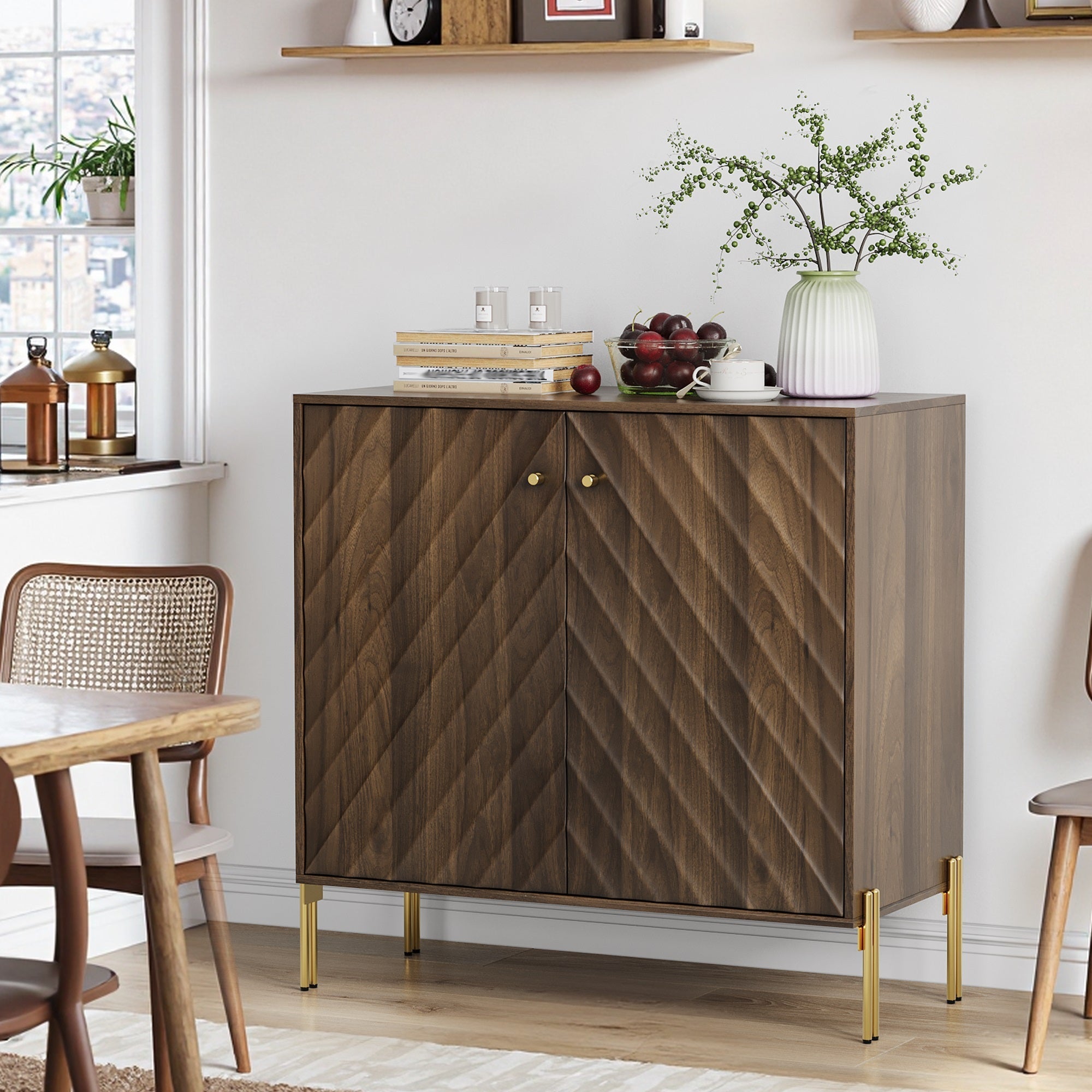Mid-century Modern Style Buffet with Storage