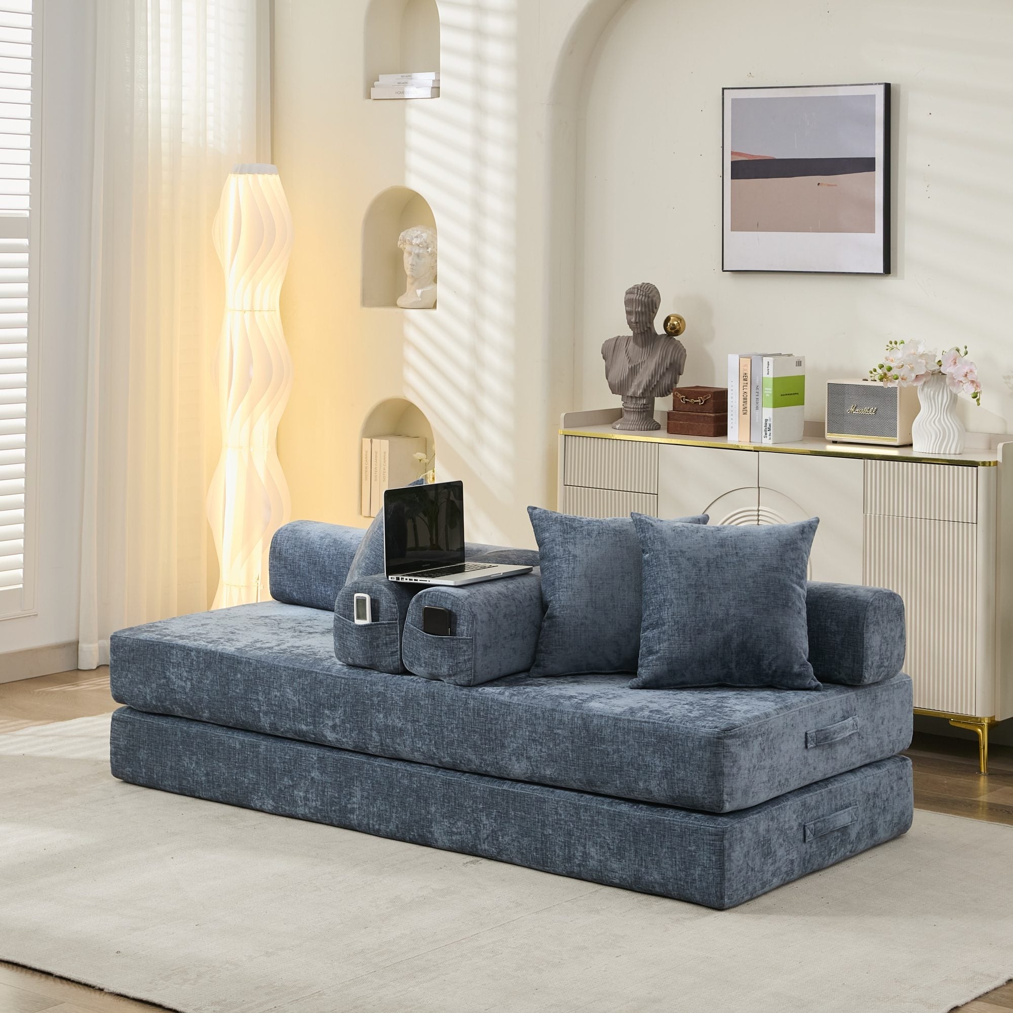 Comfy Convertible Folding Mattress Sofa Bed