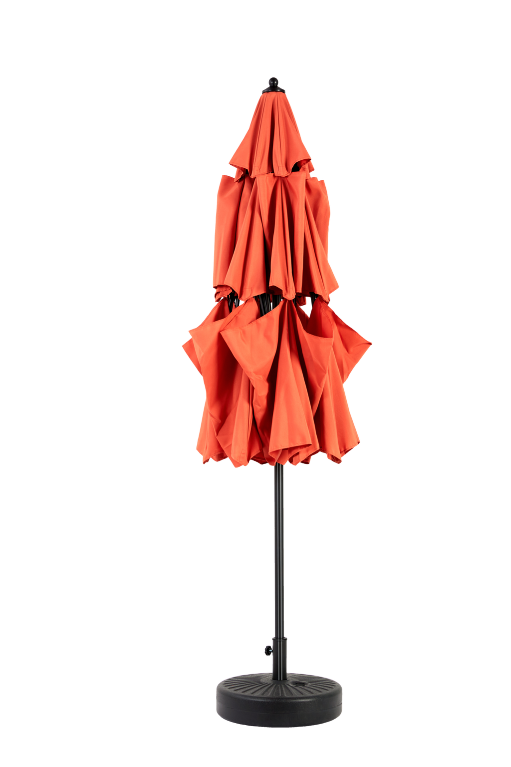10ft 3-Tier Aluminium Patio Umbrella with Auto-Tilt (No Base)