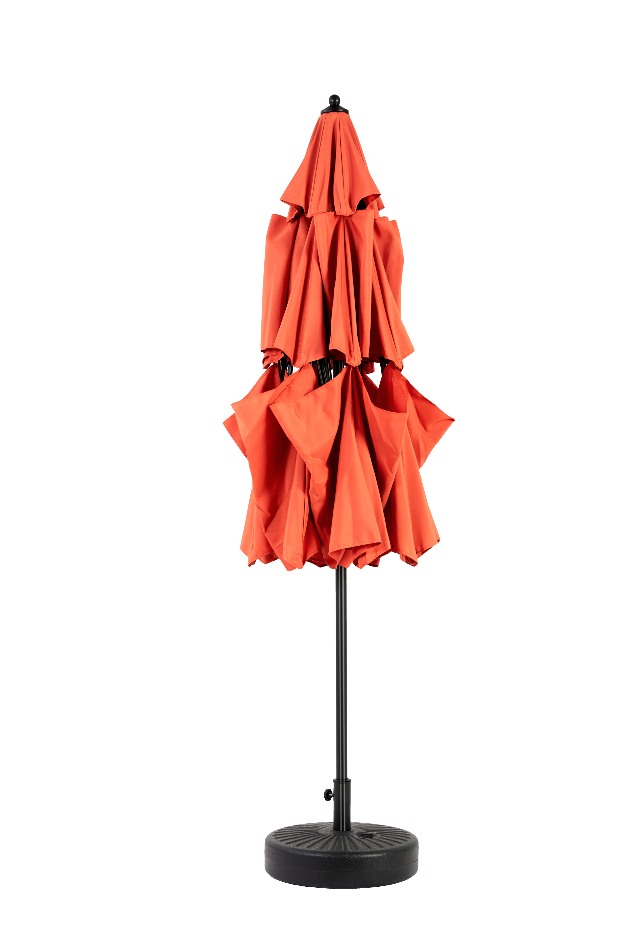10ft 3-Tier Aluminium Patio Umbrella with Auto-Tilt (No Base)
