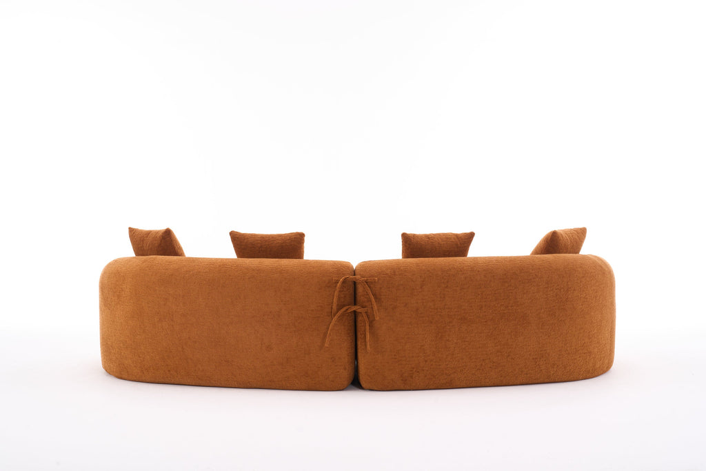 30D High-Density Sponge Sectional Couch for Living Room