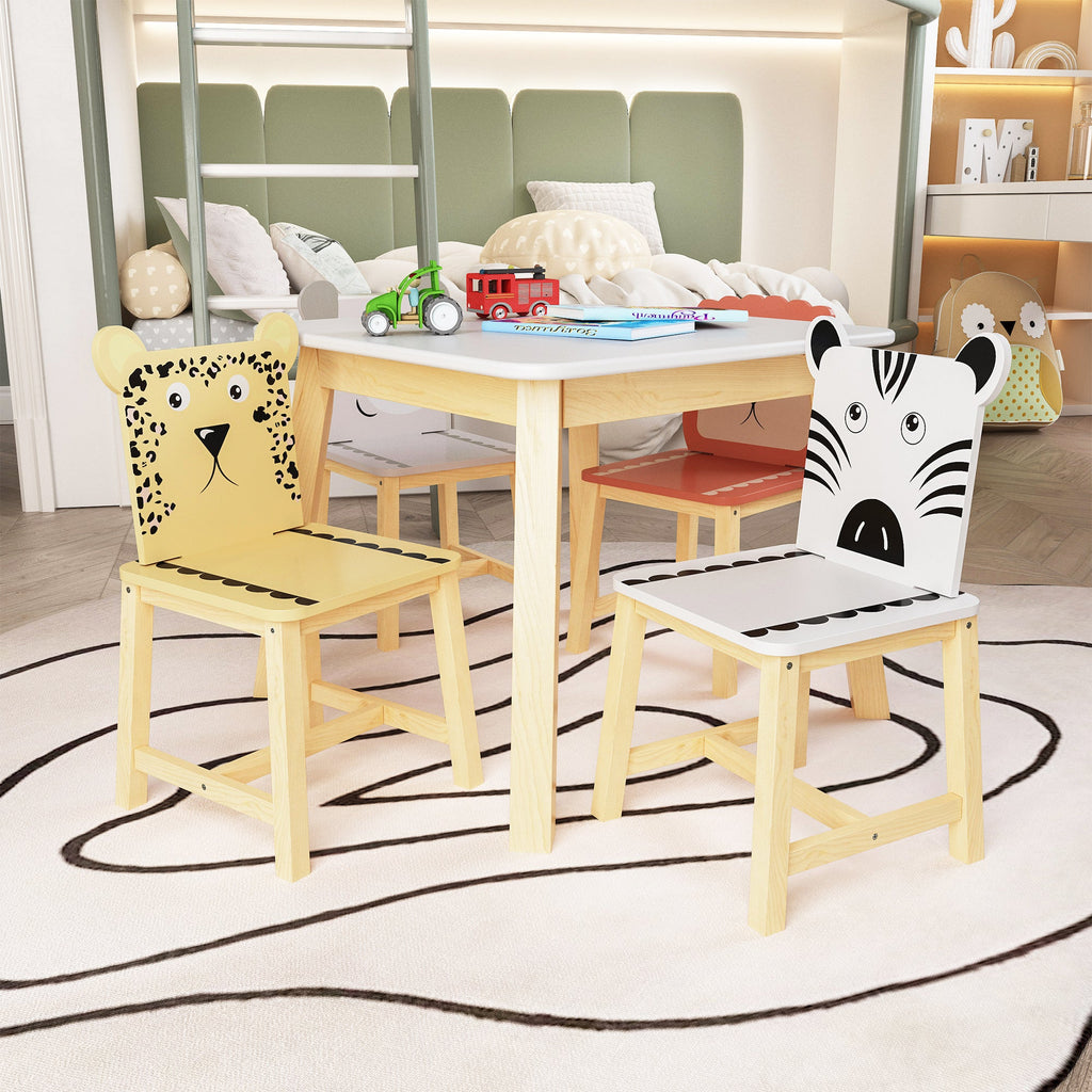 5 Piece Kiddy Table and Chair Set with 4 Chairs