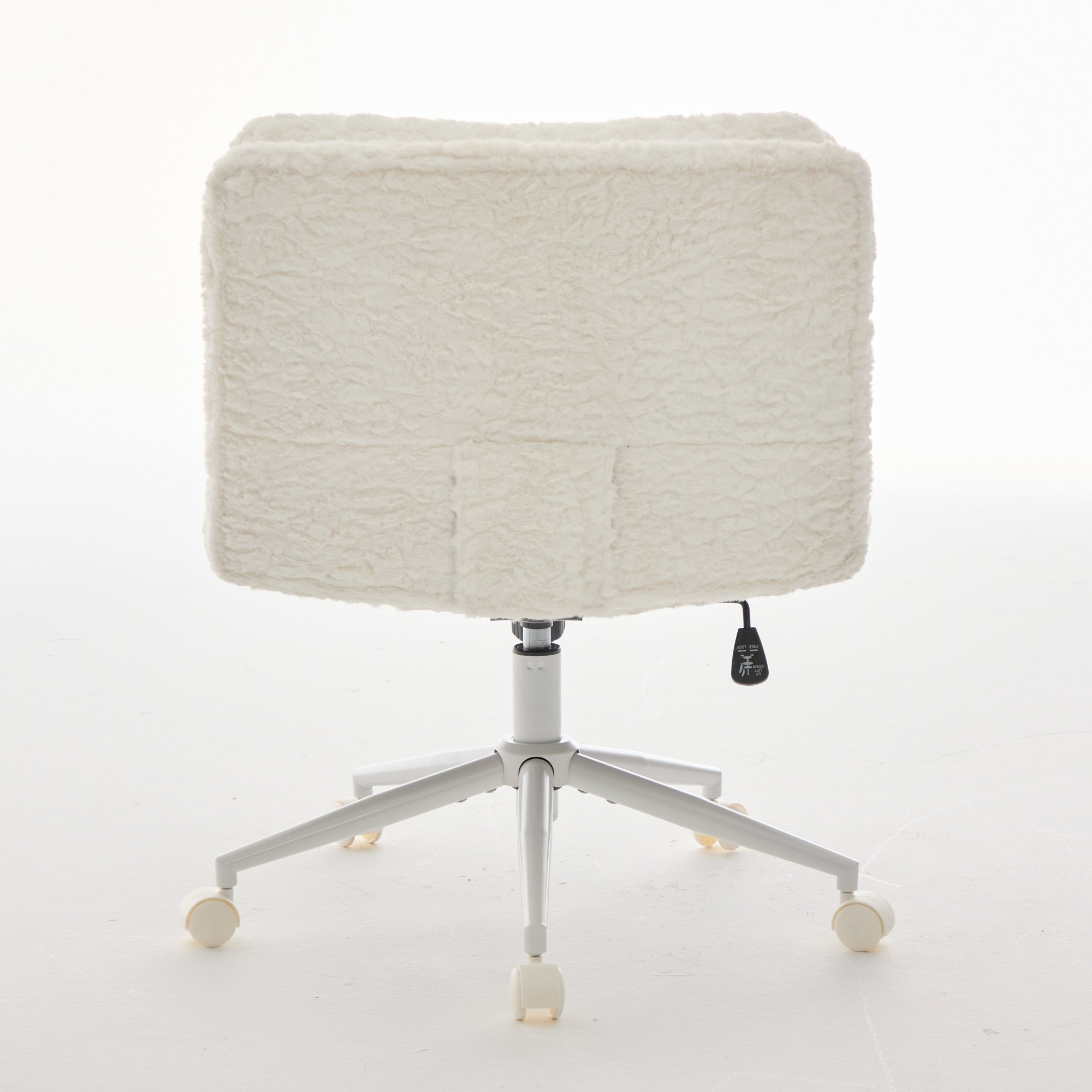 W26.4 inch Wider Artificial Rabbit Hair Home Office Chair