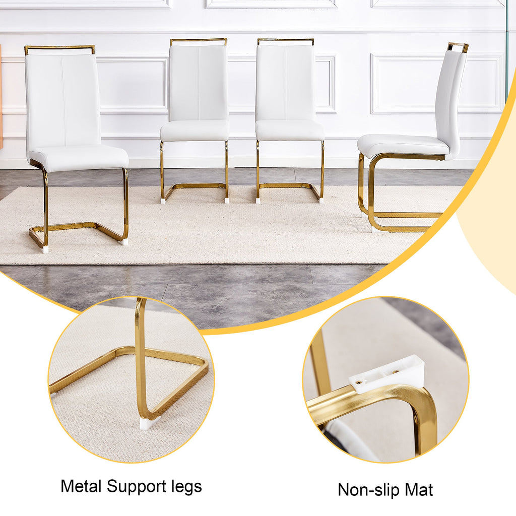 Elegant Transparent Tempered Glass Dining Set