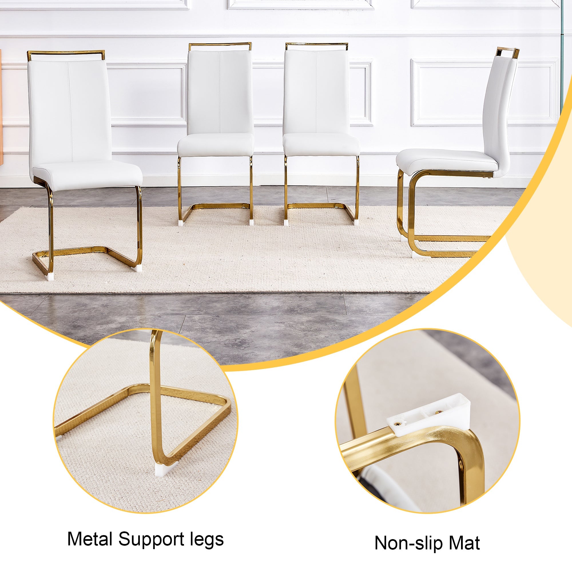 Elegant Transparent Tempered Glass Dining Set