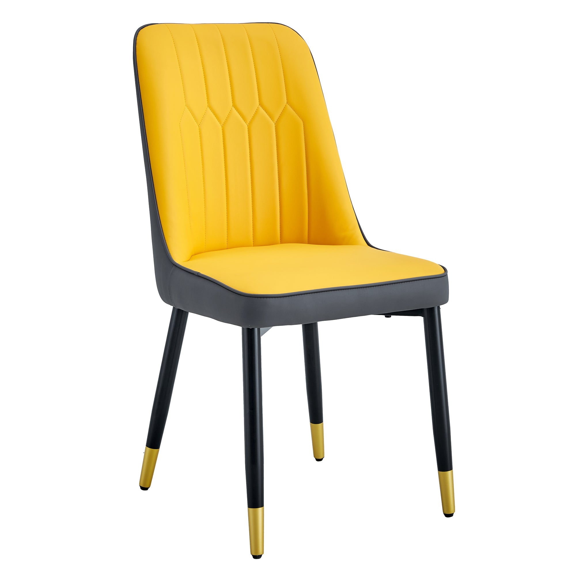 Modern PU Artificial Leather Dining Chairs (Set of 4)