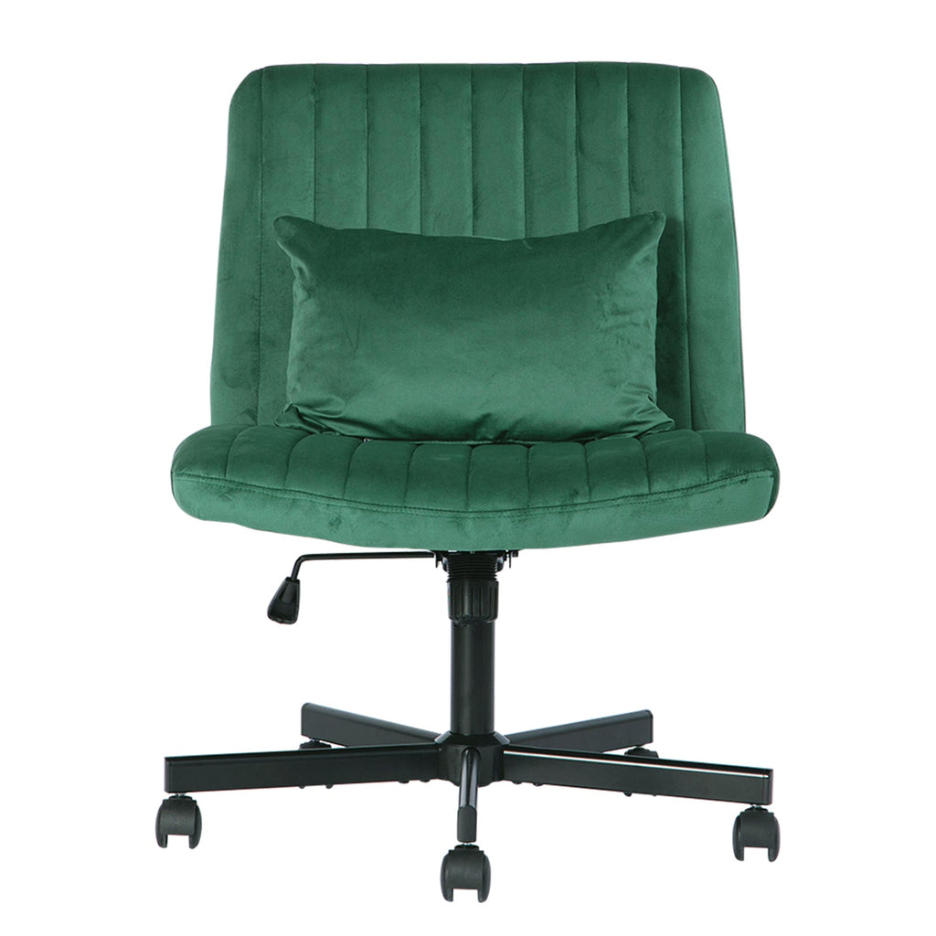Criss Cross Armless Office Chair with Wheels
