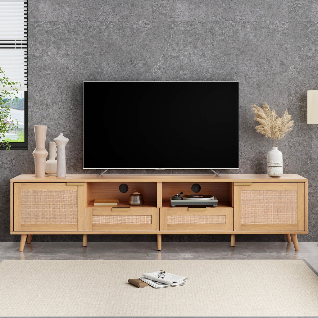 Modern Rattan TV Stand for TVs