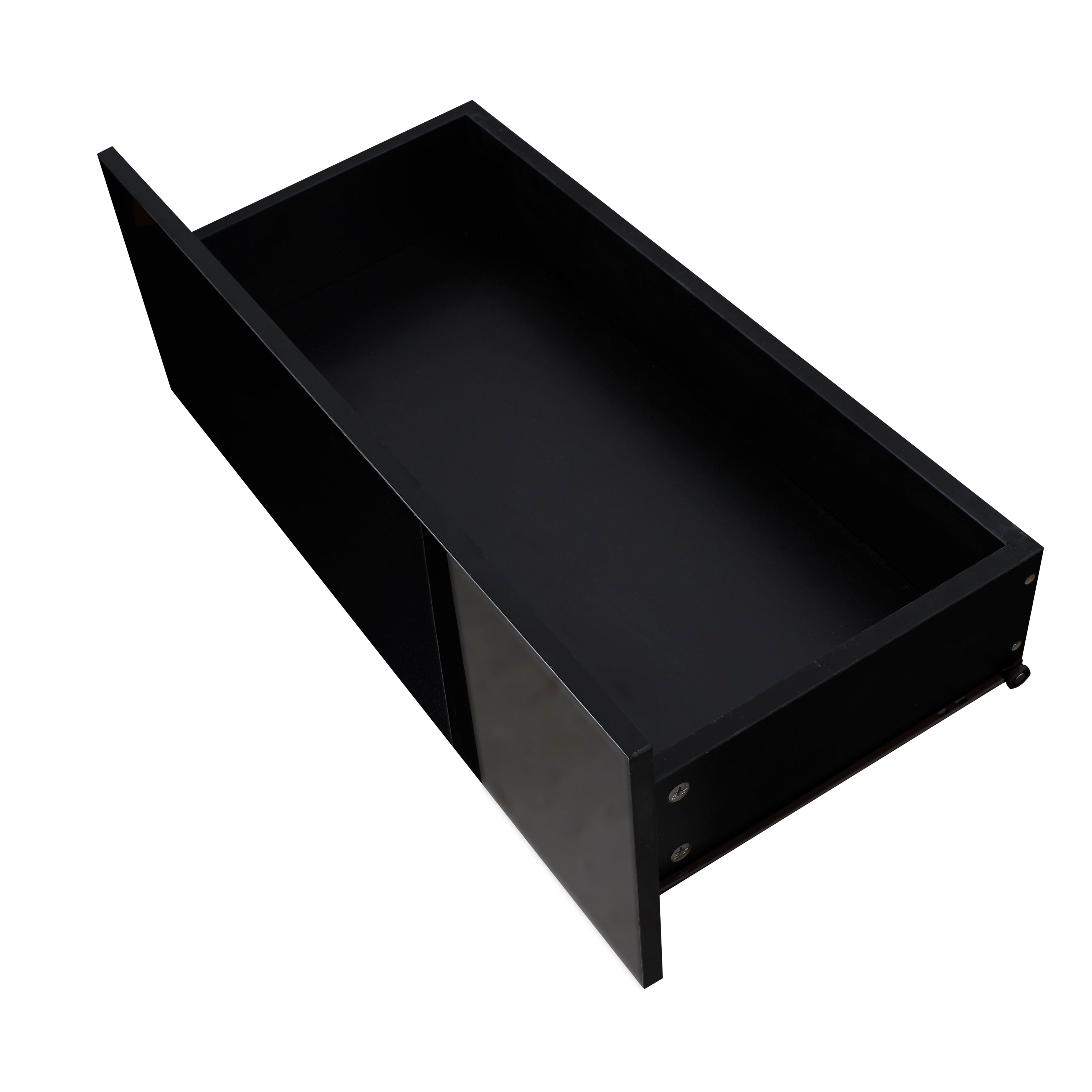 51" Black TV Stand with LED RGB Lights