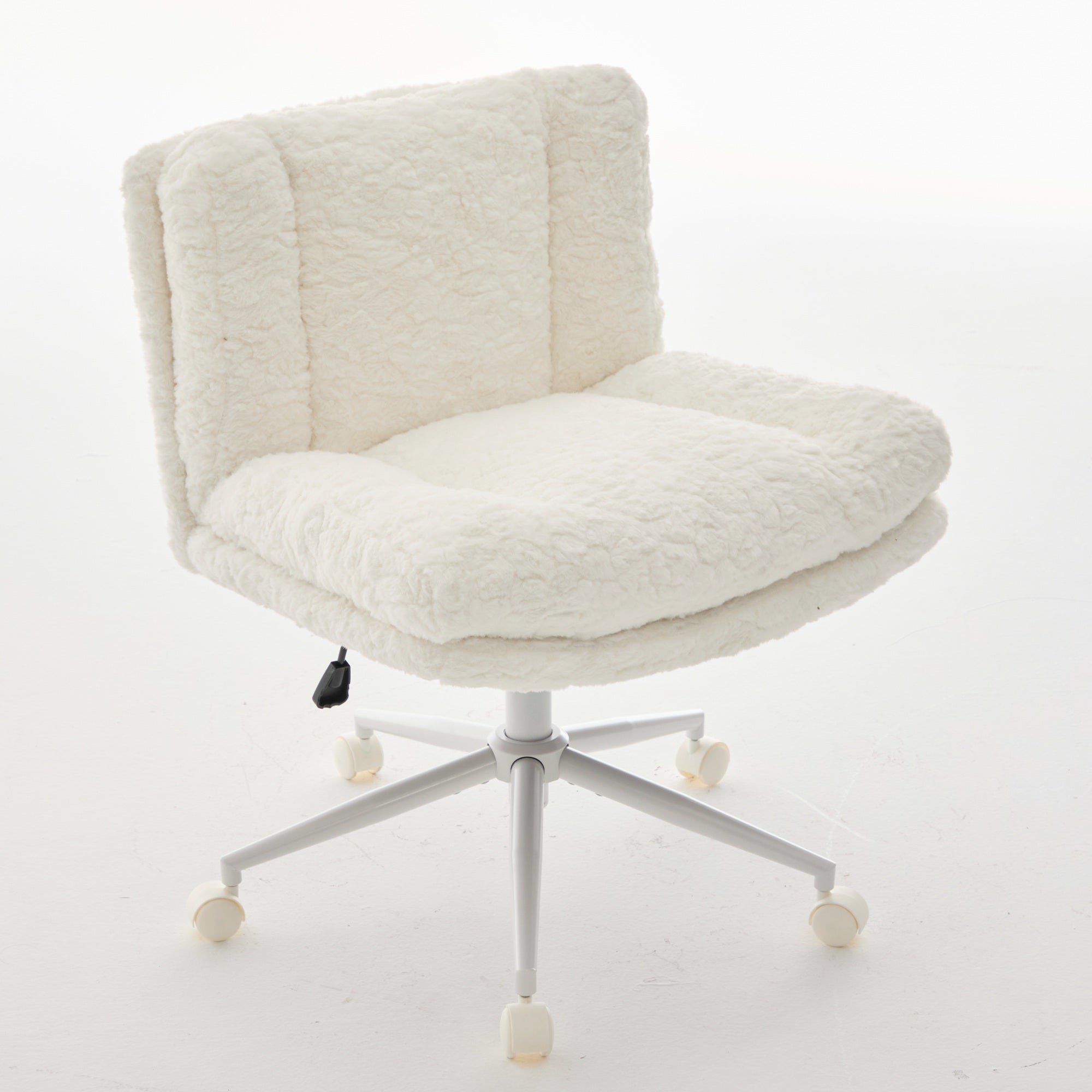 W26.4 inch Wider Artificial Rabbit Hair Home Office Chair