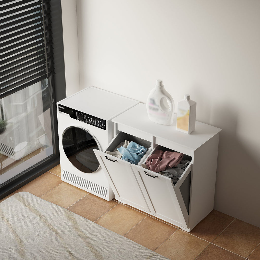 Laundry Cabinet with 2 Removable Liner Bags