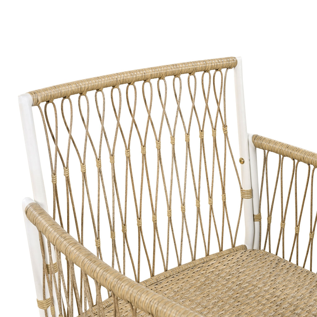 Natural Patio Wooden Dining Table Set for Poolside, Backyard, Garden (5/7 Pcs)