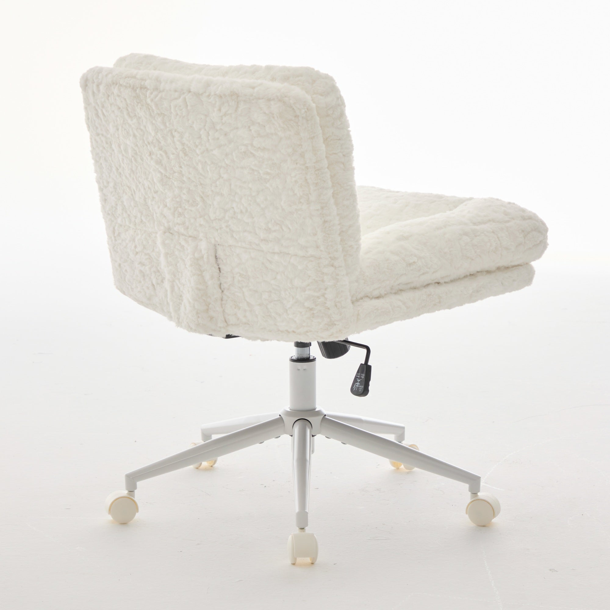 W26.4 inch Wider Artificial Rabbit Hair Home Office Chair