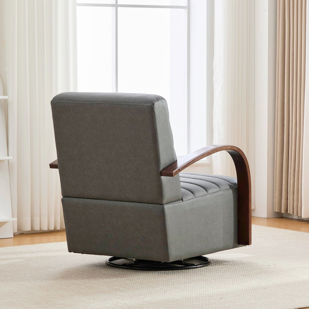 Modern Upholstered 360° Swivel Accent Chair