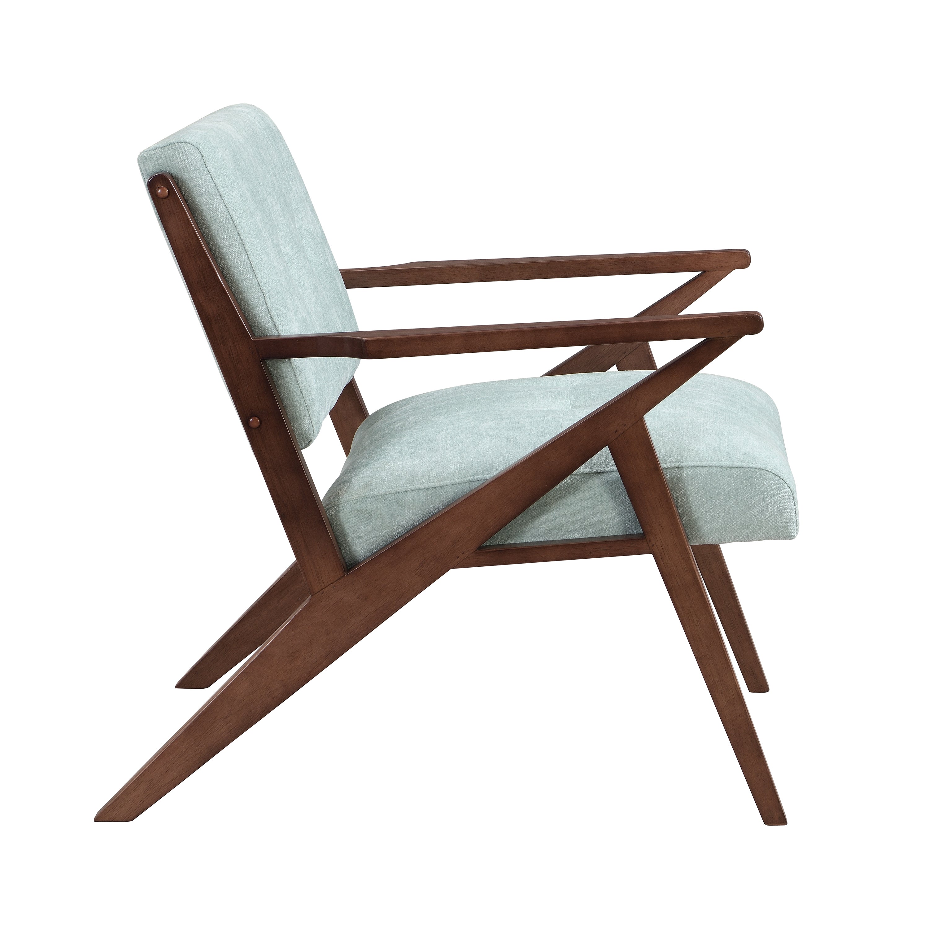 Mid-Century Modern Accent Chair with Plush Cushions