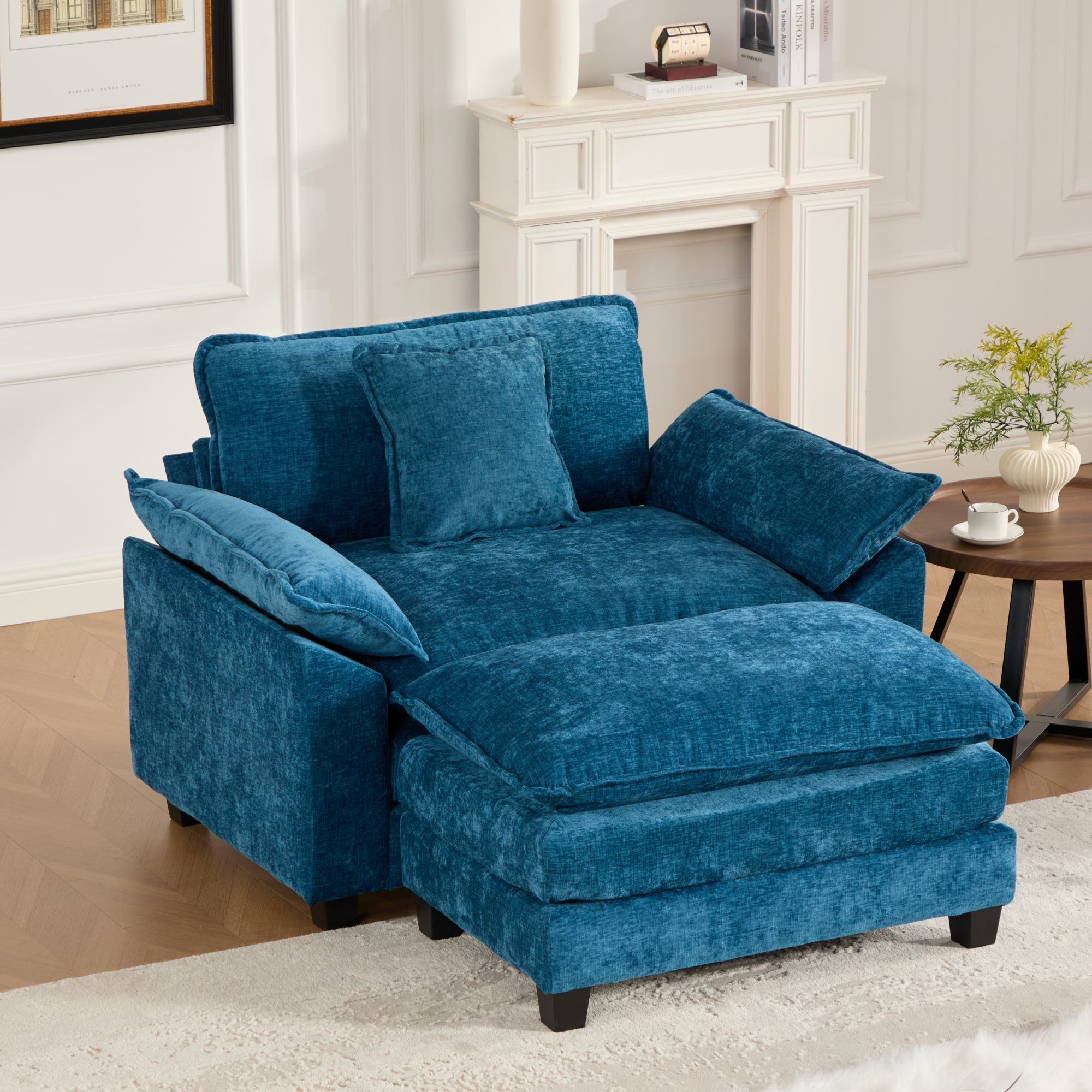 Modern Sectional Cloud Sofa Single Seat (Ottoman is Not Included)
