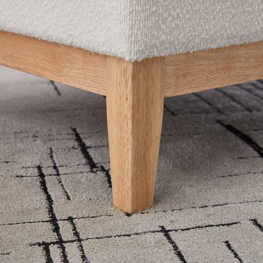 33.86'W Upholstered Wood Base Storage Ottoman