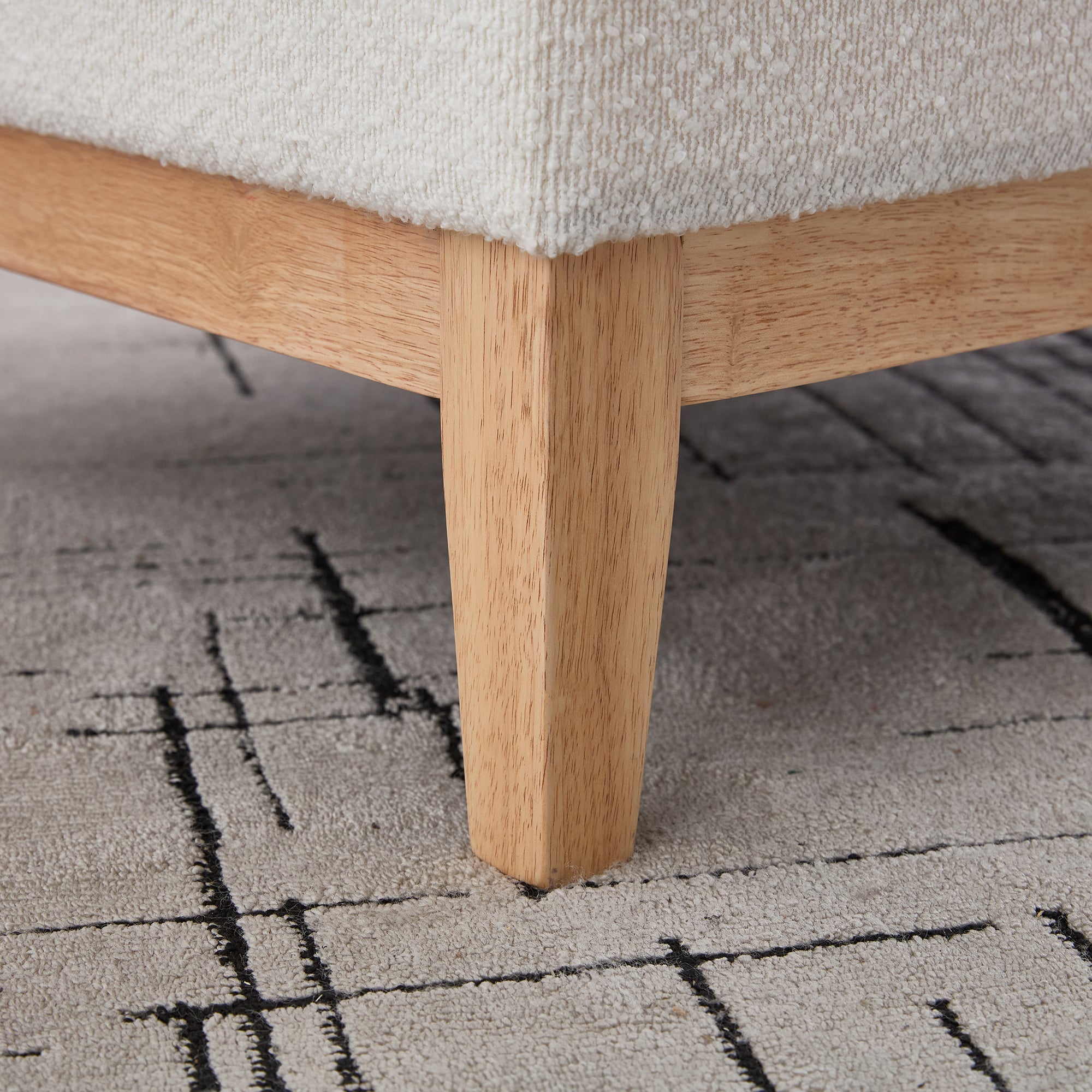 33.86'W Upholstered Wood Base Storage Ottoman