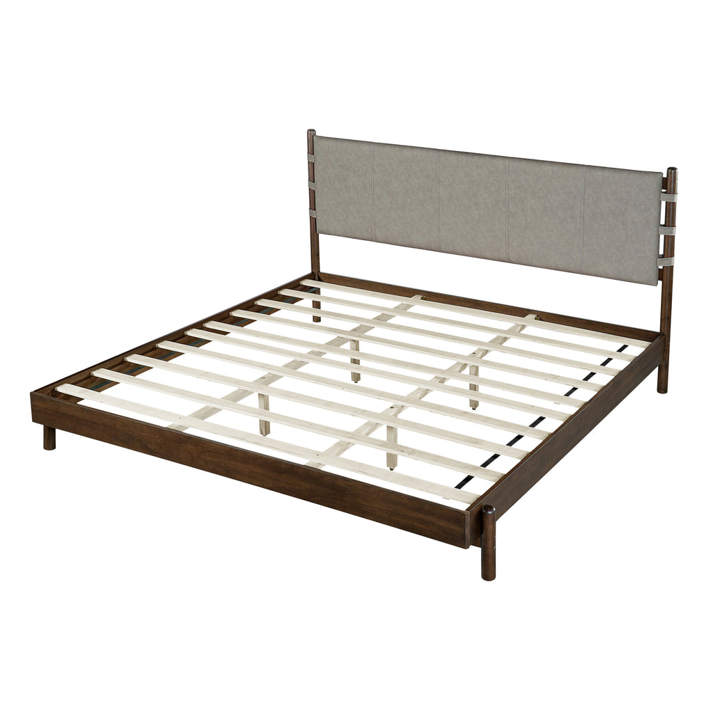 Premium Rubber Wood Platform Bed Frame
