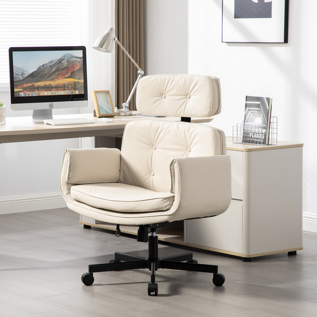 Pet Friendly Criss Cross Chair Swivel Task Office Chairs with Wide Seat