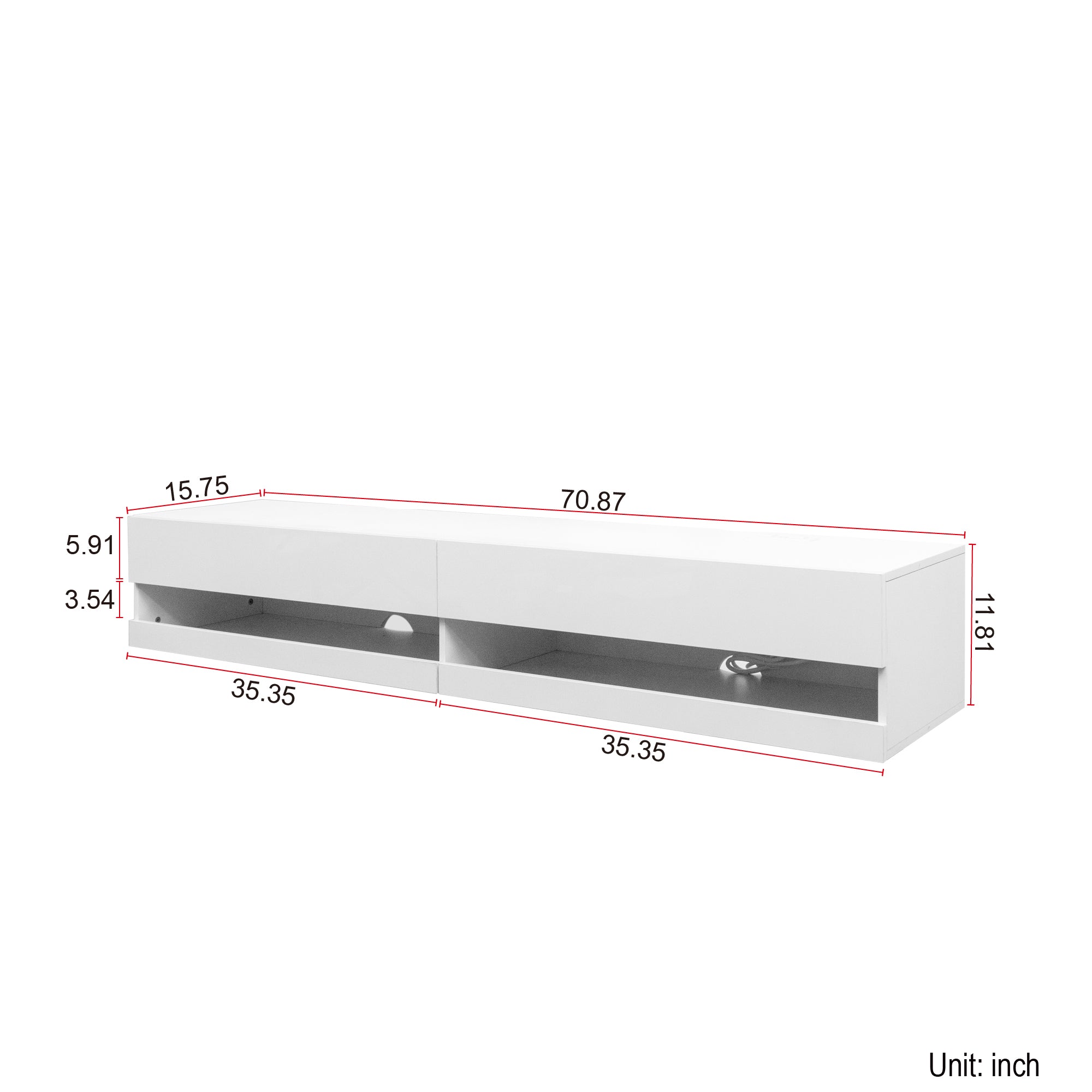 Wall Mounted Floating TV Stand