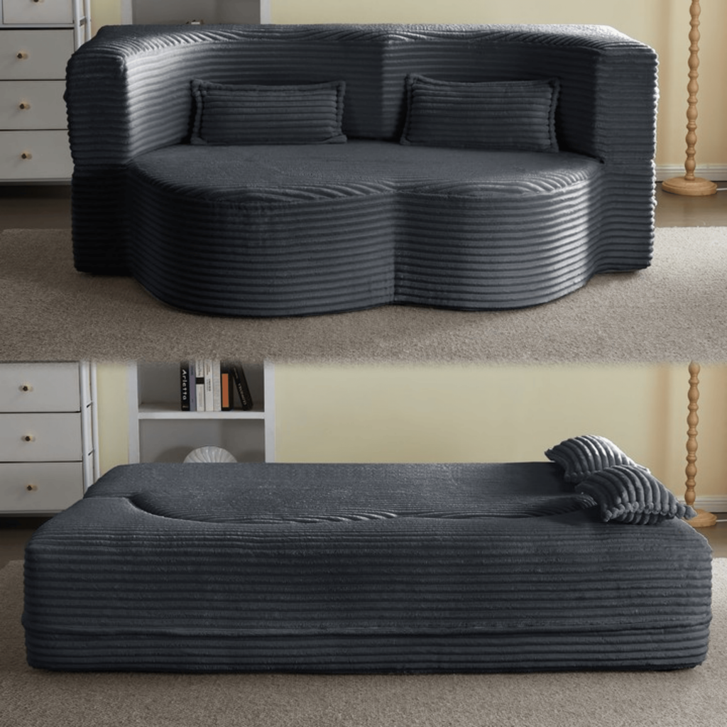 Full Size Convertible Floor Sleeper Sofa Bed