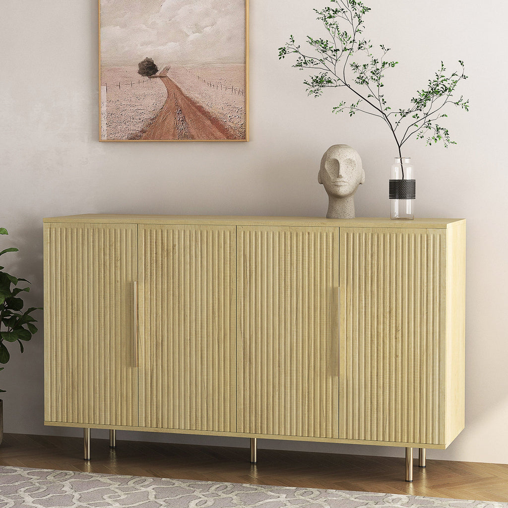 Modern Wood Buffet Cabinet with Storage