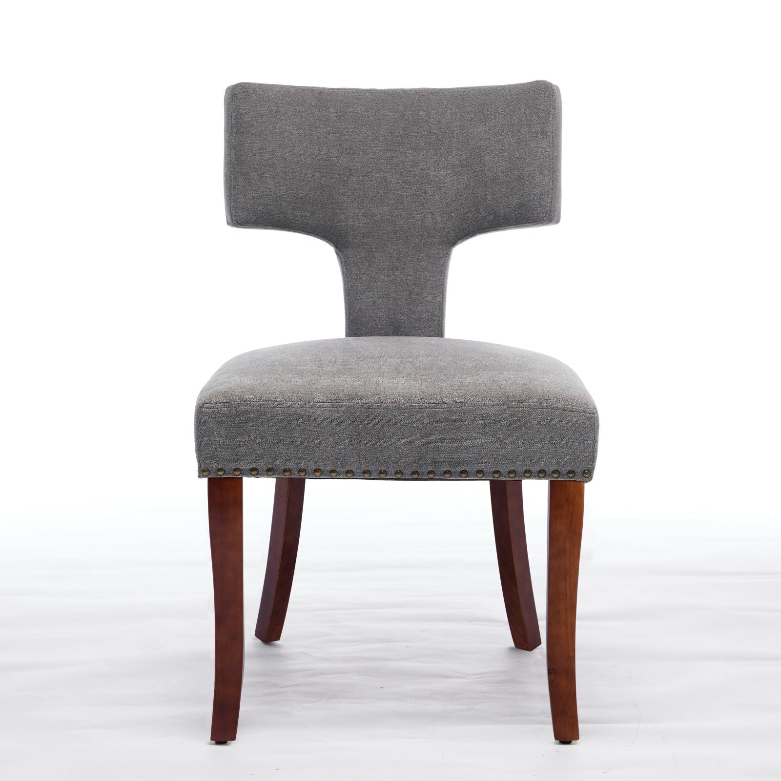 Mid Century Farmhouse Linen Fabric Dining Chairs (Set of 2)